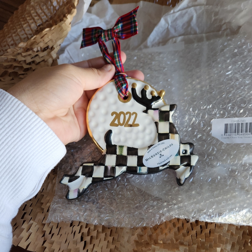 Mckenzie Childs Courtly Stag 2022 Ornament